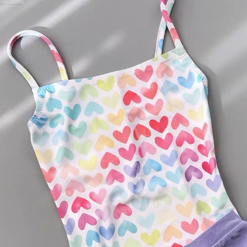 Chameleon Activewear Heart Print Leotard